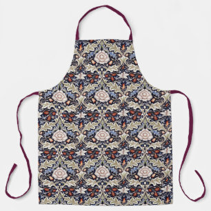 William Morris Vintage Severn Blue Floral Flowers  Apron