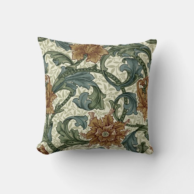 William Morris Vintage Single Stem Pattern Cushion (Front)