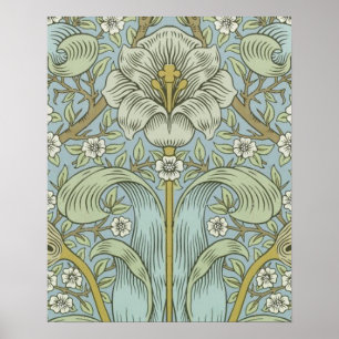 William Morris Vintage Spring thicket Floral Desig Poster