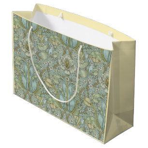 William Morris Vintage Spring Thicket with Yellow Large Gift Bag