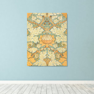 William Morris Vintage St James Acanthus Pattern Canvas Print