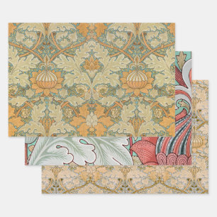 William Morris Vintage St James Acanthus Pattern Wrapping Paper Sheet