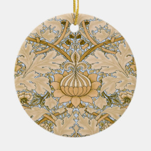 William Morris Vintage St James Acanthus Wallpaper Ceramic Tree Decoration