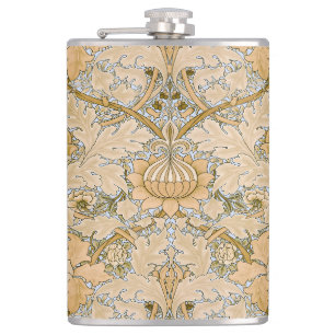William Morris Vintage St James Acanthus Wallpaper Hip Flask