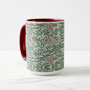 William Morris Vintage Sweet Briar Roses Foliage Mug