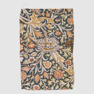 William Morris Vintage Trent Blue Floral Pattern Golf Towel