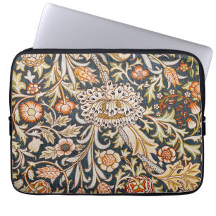 William Morris Vintage Trent Blue Floral Pattern Laptop Sleeve