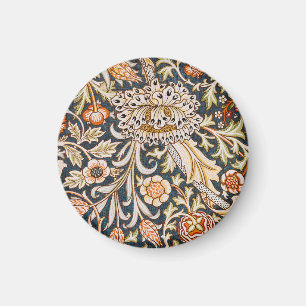 William Morris Vintage Trent Blue Floral Pattern Magnet