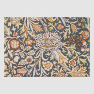William Morris Vintage Trent Blue Floral Pattern Tissue Paper