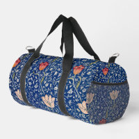 William Morris Vintage Tulip Floral Indigo Pattern