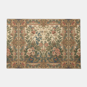 William Morris Vintage Woodland Floral Pattern Doormat