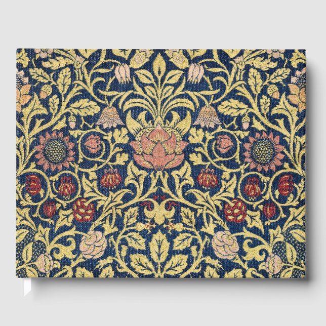William Morris Violet and Columbine Art Guest Book (Front)