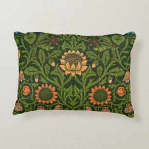 William Morris Violet and Columbine Art Rug Decorative Cushion