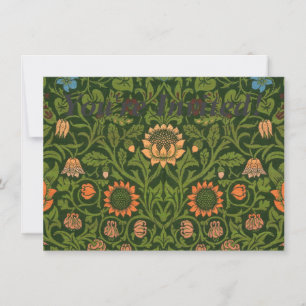 William Morris Violet and Columbine Art Rug Invitation