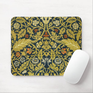 William Morris Violet Columbine Navy Floral Mouse Mat