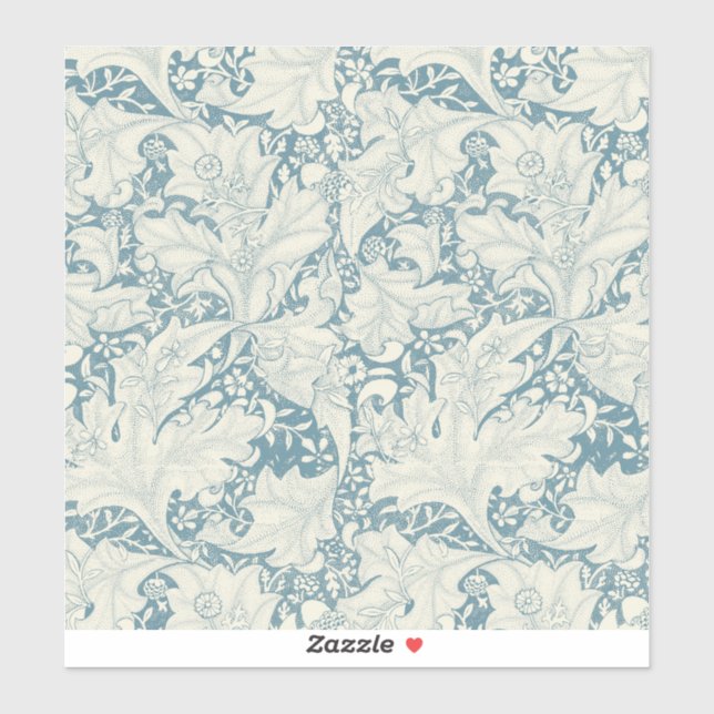 William Morris Wallflower floral blue damask  (Sheet)