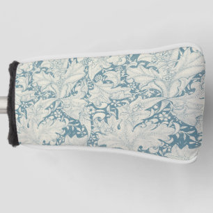 William Morris Wallflower floral blue damask  Golf Head Cover