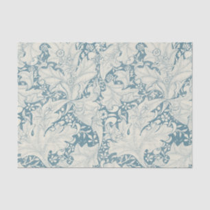 William Morris Wallflower floral blue damask  Tissue Paper