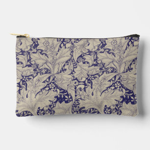 William Morris Wallflower Pattern Antique Blue Accessory Pouch