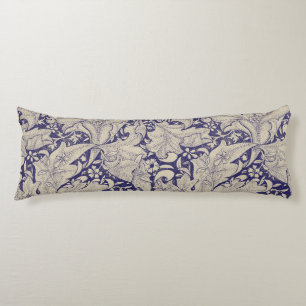 William Morris Wallflower Pattern Antique Blue Body Cushion
