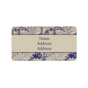 William Morris Wallflower Pattern Antique Blue Label