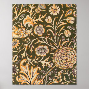 william morris wallpaper cherwell design poster