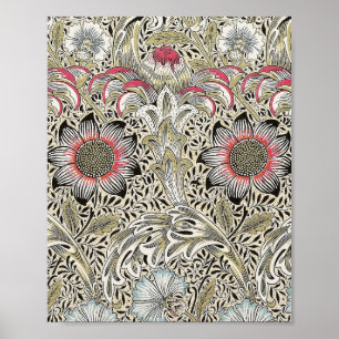 william morris wallpaper corncockle floral  poster