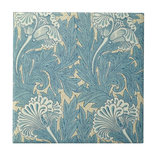William Morris Wallpaper Design on Tile (Front)