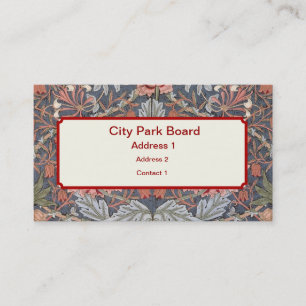 William Morris Wallpaper Designs Business Card