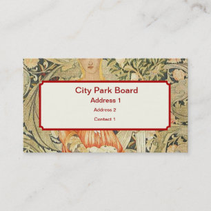 William Morris Wallpaper Designs Business Card