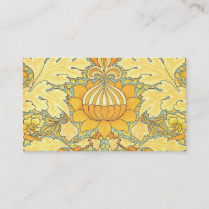 William Morris Wallpaper for St. James Place Business Card