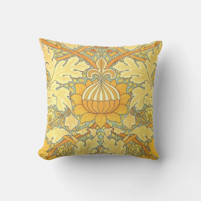 William Morris Wallpaper for St. James Place Cushion (Front)