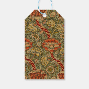 William Morris Wandle English Floral Damask Design Gift Tags