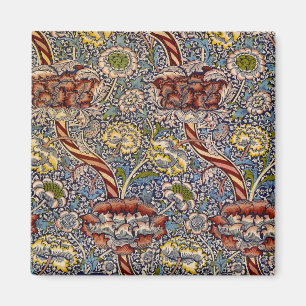 William Morris Wandle English Floral Damask Design Magnet