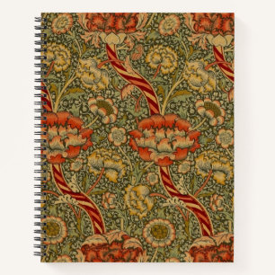 William Morris Wandle English Floral Damask Design Notebook