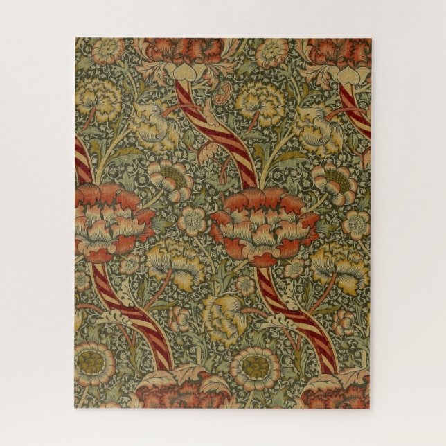 William Morris Wandle English Floral Design Jigsaw Puzzle (Vertical)