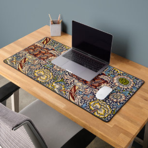 William Morris Wandle Navy Blue Floral Art Desk Mat
