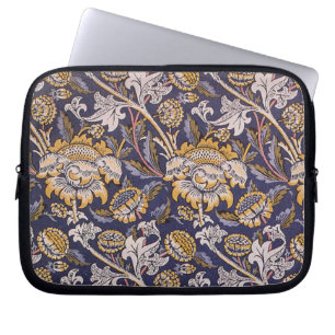William Morris Wey Floral Arts Crafts Wallpaper Laptop Sleeve