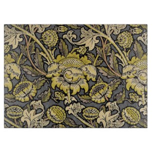 William Morris Wey Floral Wallpaper Cutting Board