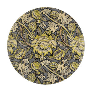 William Morris Wey Floral Wallpaper Cutting Board