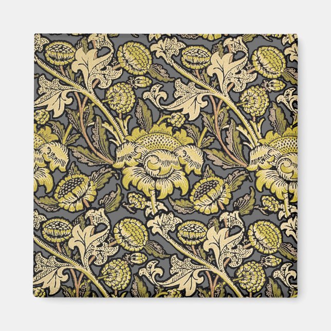 William Morris Wey Floral Wallpaper Magnet (Front)