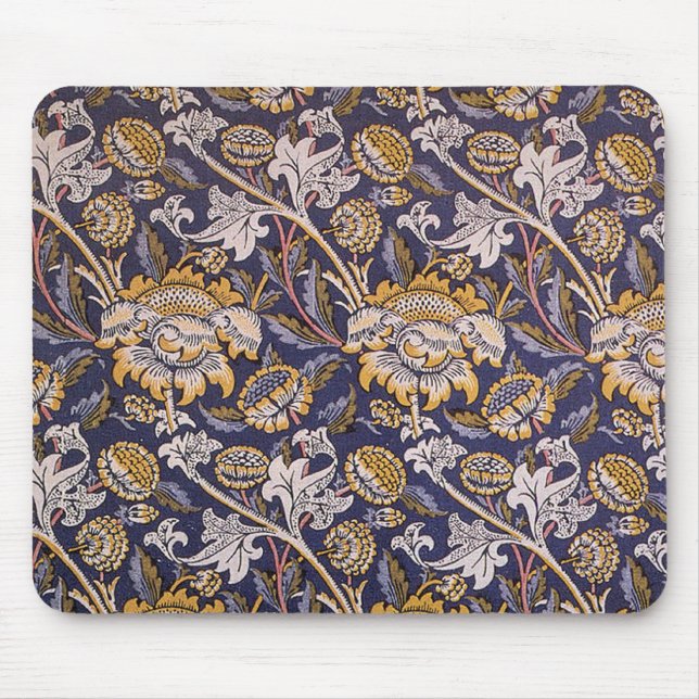 William Morris Wey Floral Wallpaper Mouse Mat (Front)