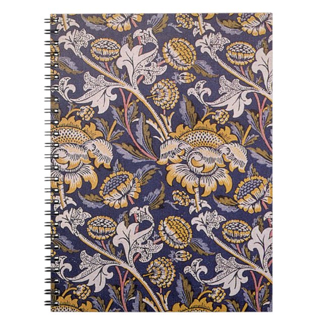 William Morris Wey Floral Wallpaper Notebook (Front)