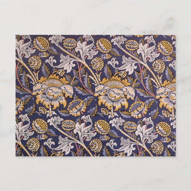 William Morris Wey Floral Wallpaper Postcard (Front)