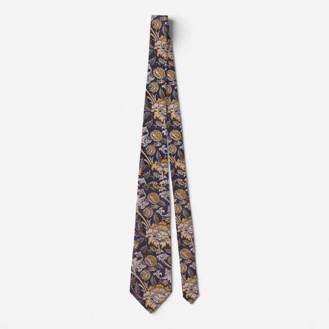 William Morris Wey Floral Wallpaper Tie (Front)