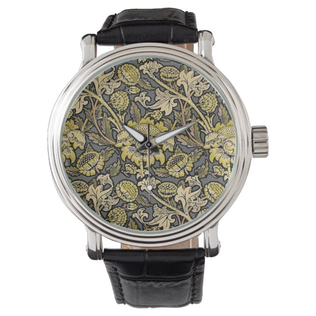 William Morris Wey Floral Wallpaper Watch (Front)