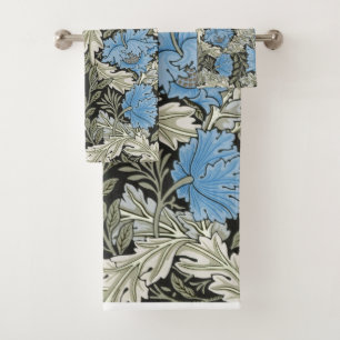 William Morris Wild Blue Poppies Bath Towel Set