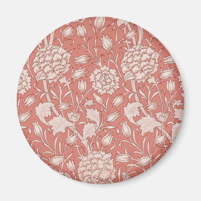 William Morris Wild Tulip Classic Victorian Design Magnet (Front)