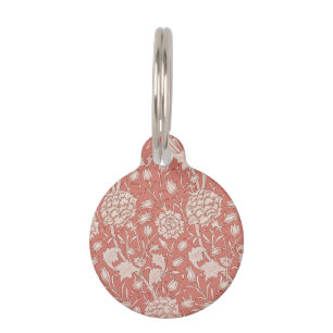 William Morris Wild Tulip Classic Victorian Design Pet Tag