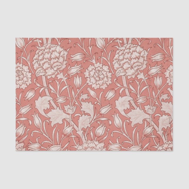William Morris Wild Tulip Classic Victorian Design Tissue Paper (Front)